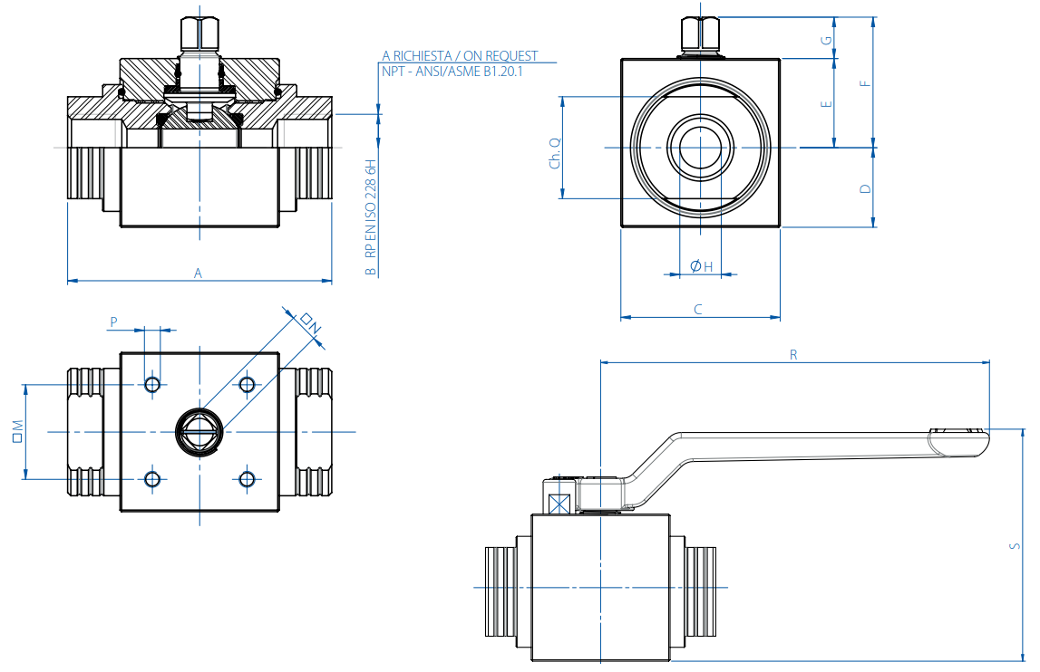 大力神高壓球閥結構圖