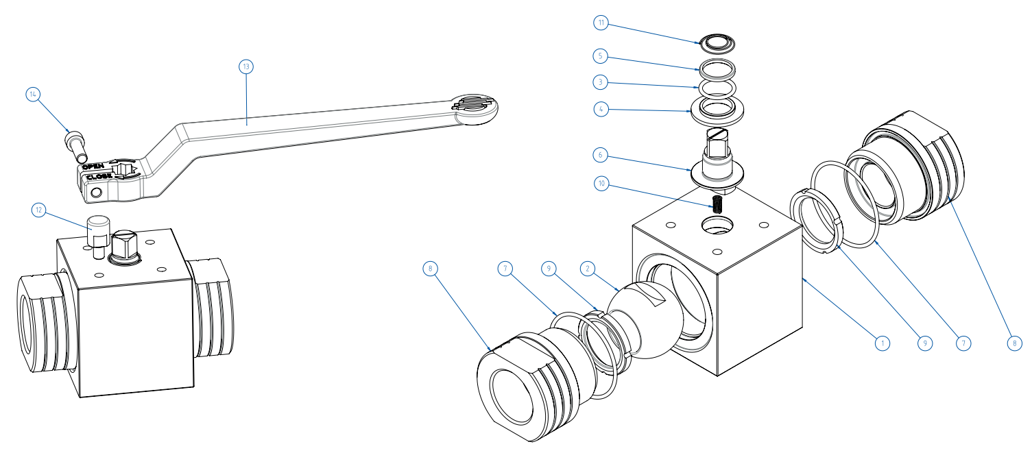 大力神高壓球閥結構圖2