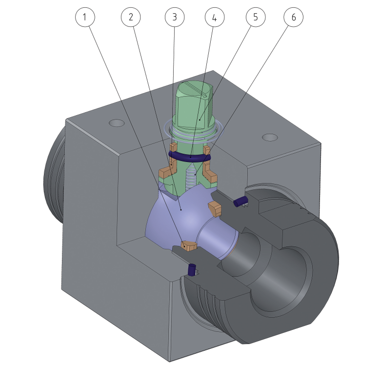 大力神高壓球閥內部圖