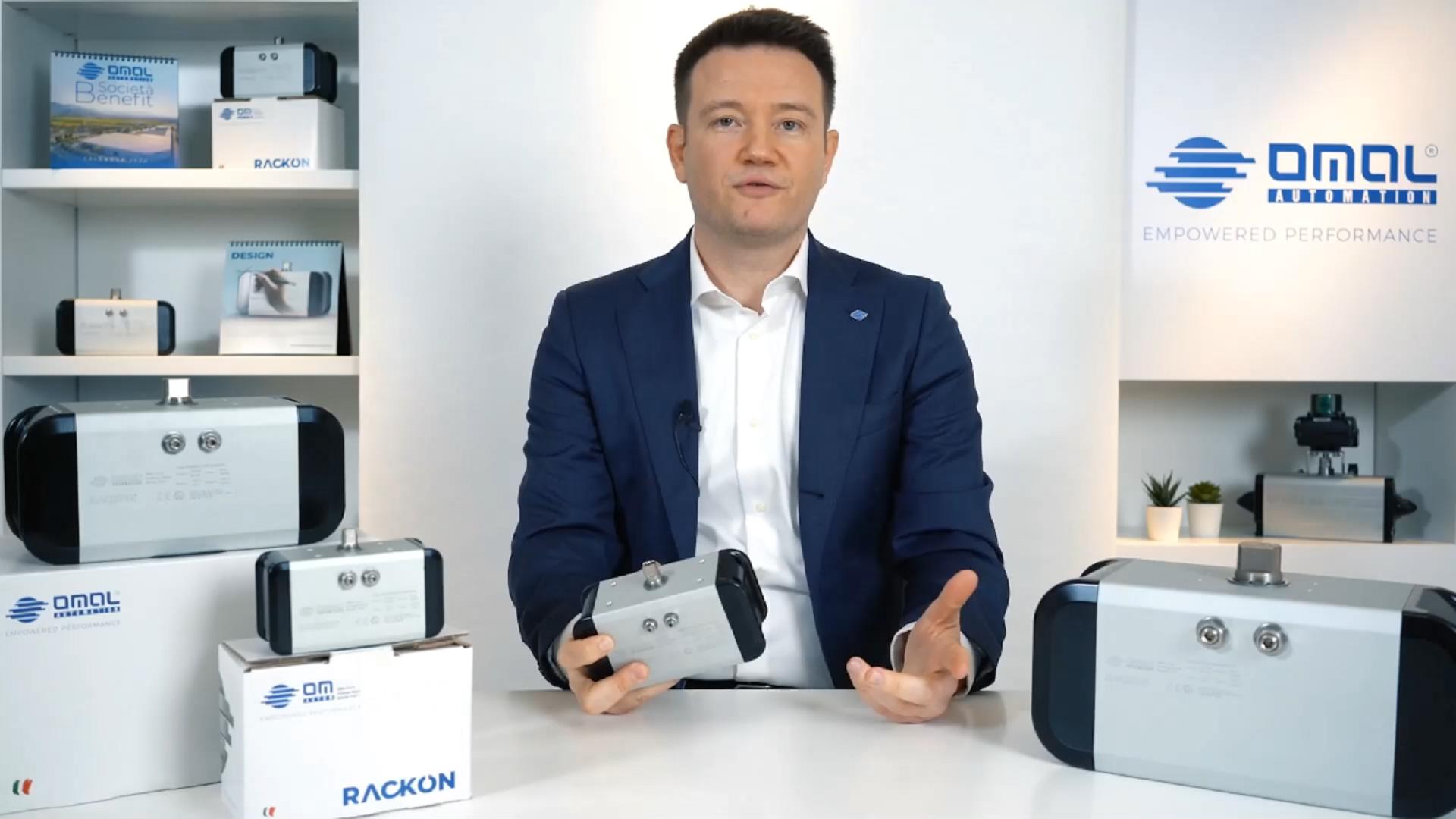 2022年OMAL公司最新款氣動執行器：RACKON齒輪齒條式執行器