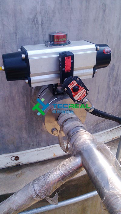 涂料生產中用氣動球閥